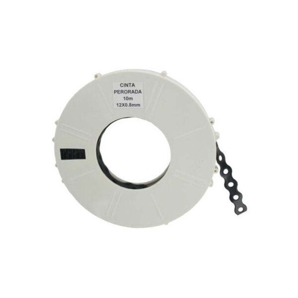 Deligo 12mm x 10m Banding Strap, Galvanised Mild Steel, Black Powder-Coated Finish, for Securing Cables and Pipework.