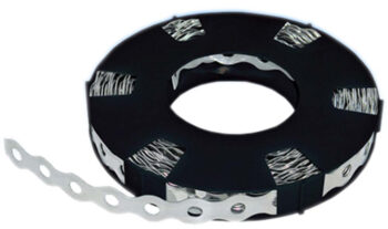 Deligo 12mm x 10m Galvanised Fixing Band, Mild Steel, Powder-Coated Strap for Electrical and Mechanical Installations.