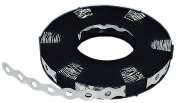 Deligo 12mm x 10m Galvanised Fixing Band, Mild Steel, Powder-Coated Strap for Electrical and Mechanical Installations.