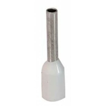 Deligo CE16.0F 16.0mm x 12mm Cord End Terminal Ivory (French) - Pack of 100 1