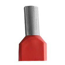 Deligo CED10.0 Deligo 10 x 14 mm Double Cord End Terminal - Red