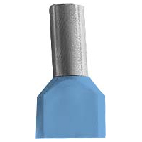 Deligo CED2.5 Deligo 2.5 x 10mm Double Cord End Terminal - Blue