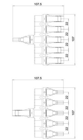 Deligo DSMCT5 Deligo T5-Branch Solar Connector 2