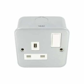 Deligo MCSS1DP Metal Clad Socket 1 Gang D.P
