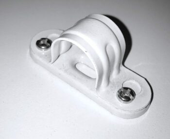 Deligo SB25W 25mm Steel Spacer Bar Saddles White