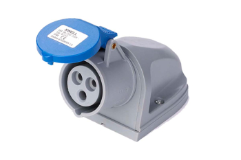 Deligo WS240-16 230V - 16A Blue 3 Pin IP44 Wall Socket
