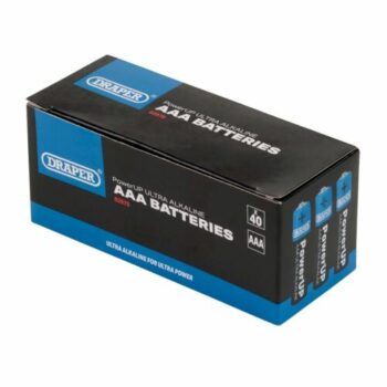 Draper 03970 Draper PowerUP Ultra Alkaline AAA Batteries (Pack of 40)