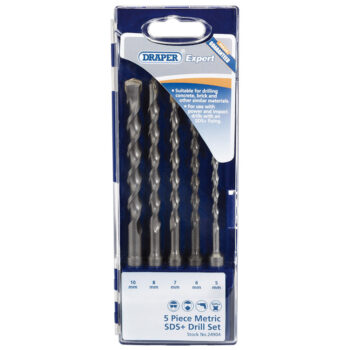 Draper 24904 Draper 5 Piece Metric SDS+ Masonry Drill Set