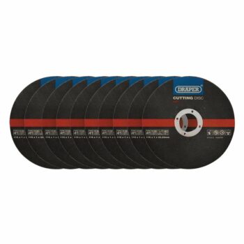 Draper 94771 Draper Metal Cutting Discs 115 x 1 x 22.23mm (Pack of 10) 1