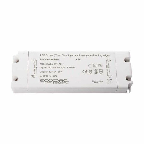 ECOPAC 24V25DC-TRI EcoPac Triac Dimmable LED Driver 25W 24V 1