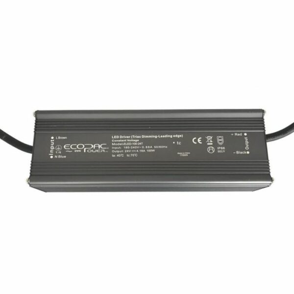 ECOPAC ELED-100P-24T EcoPac Premium 24V Constant Voltage 100W Mains Dimmable LED Driver