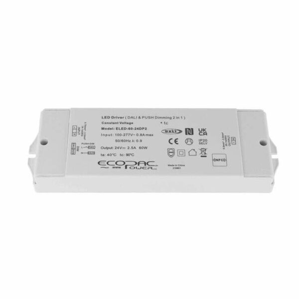 ECOPAC ELED-60-24DP2 Ecopac DALI-2 Constant Voltage LED Driver 60W