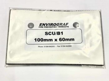 Envirograf SCUB1 Envirograf Intumescent Strip SCUB1 for Metal Consumer Units - 100x60mm 2