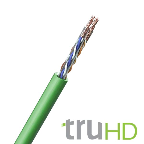 FS Cables C6T10-E00 FS Cables 4 x 2 x 23AWG HDBaseT Cat 6 U/UTP Green - 305m Box