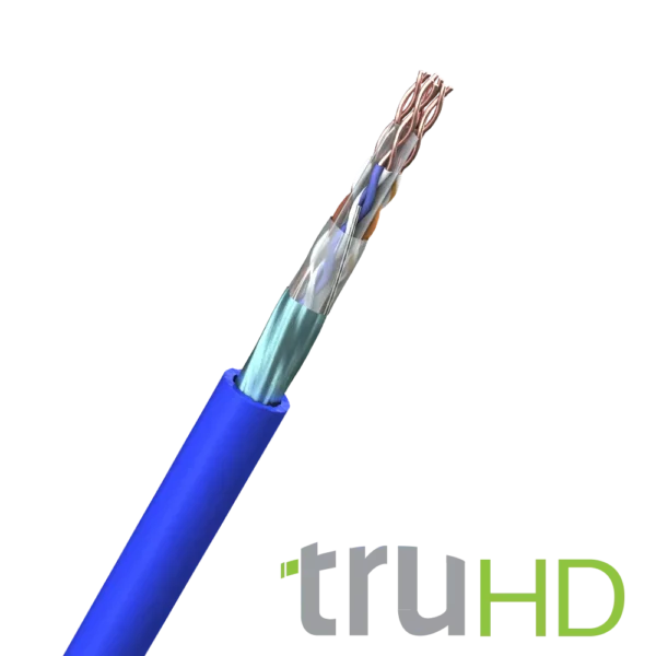 FS Cables C6TFH01-B204-500 FS Cables 4 x 2 x 23AWG HDBaseT Cat 6 F/UTP LSHF Blue - 500m