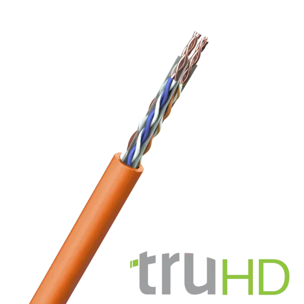 FS Cables C6TH08-E00 FS Cables 4 x 2 x 23AWG HDBaseT Cat 6 U/UTP LSHF Orange - 305m Box 1