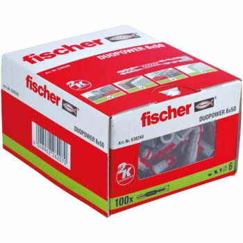 Fischer 538240 Fischer DuoPower Universal Plug 538240 - 6x50mm - Pack of 100 2