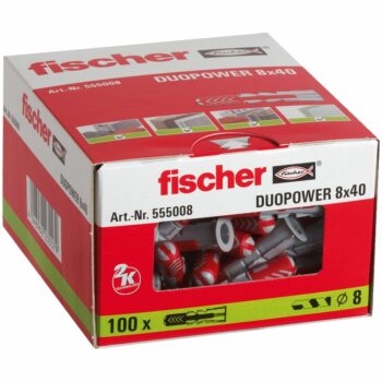 Fischer 555008 Fischer DuoPower Universal Plug 555008 - 8x40mm - Pack of 100 2