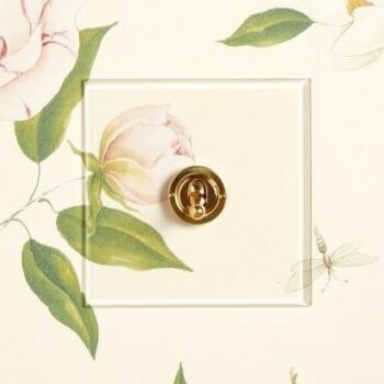 Forbes & Lomax 1GIN Forbes & Lomax 1GIN 1 Gang Intermediate Dolly Switch - Invisible Plate with Brass 2
