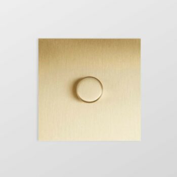 Forbes & Lomax 1GTE250/QBB Forbes & Lomax 1GTE250/QBB 1 Gang Rotary Dimmer - Brushed Brass