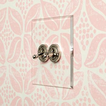 Forbes & Lomax 2GTW/N Forbes & Lomax 2GTW/N 2 Gang 2 Way Dolly Switch - Invisible Plate with Nickel