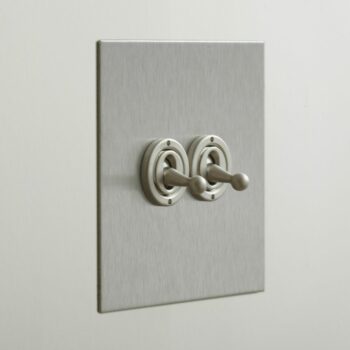 Forbes & Lomax 2GTW/SS Forbes & Lomax 2GTW/SS 2 Gang 2 Way Dolly Switch - Stainless Steel Plate