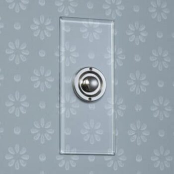 Forbes & Lomax ABELL/N Forbes & Lomax ABELL/N 1 Gang Architrave Momentary Button - Invisible Plate with Nickel Silver 1