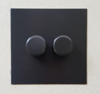Forbes & Lomax X2GTE250/BMA Forbes & Lomax X2GTE250/BMA 2 Gang Rotary Dimmer - Antique Bronze Plate 2