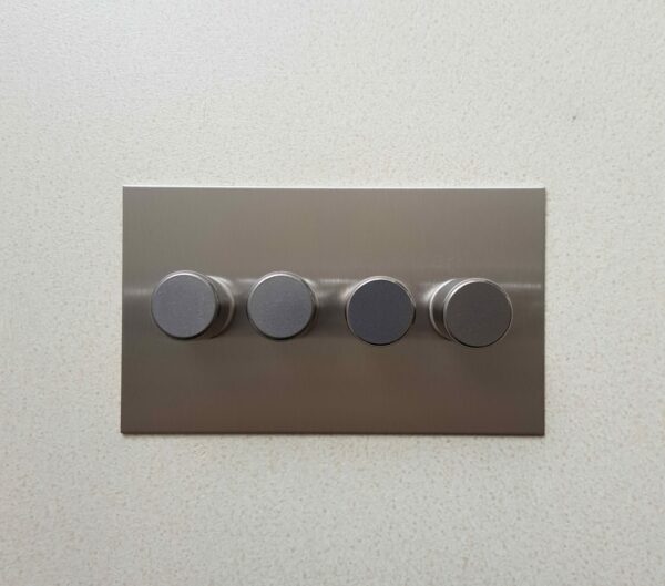 Forbes & Lomax X4GTE250/SS Forbes & Lomax X4GTE250/SS 4 Gang Rotary Dimmer - Stainless Steel Plate 2