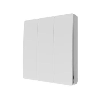 Forum CUL-40035-65 Forum 3 Gang Kinetic Push Switch Matt White 1
