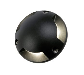 Forum ZN-35738-BLK Scout Black Aluminium Surface Mount 3W Ground LED Light, IP67 Rated
