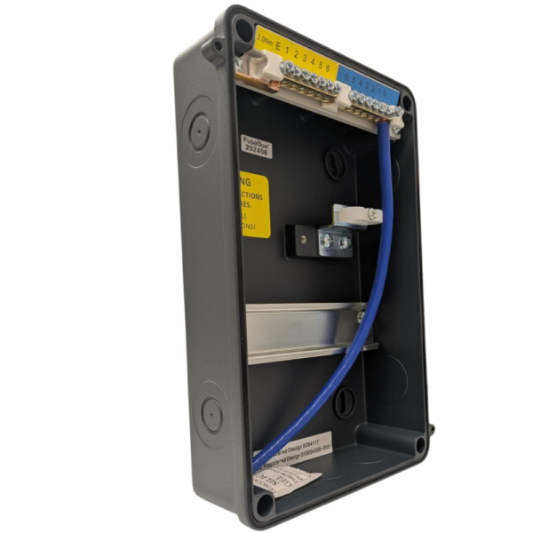 FuseBox A65E06MGY IP65 6 Way Metal Enclosure – Grey