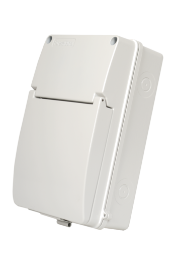 FuseBox A65E06MWH IP65 6 Way Metal Enclosure – White