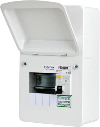 Fusebox F2004RA 4 Way 63A RCD Consumer Unit 1