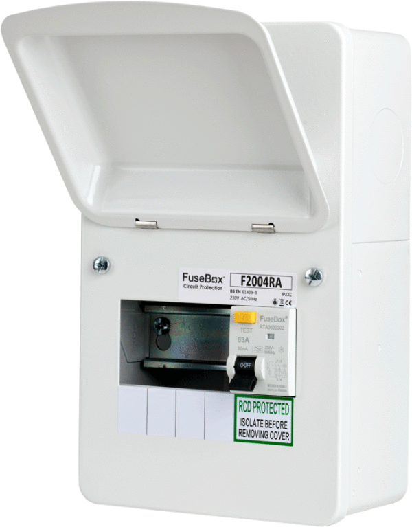 Fusebox F2004RA 4 Way 63A RCD Consumer Unit 1