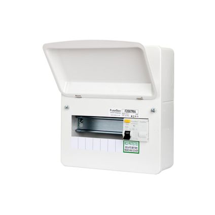 FuseBox F2007RA Fusebox F2007RA 7 Way RCD Consumer Unit 80A 3