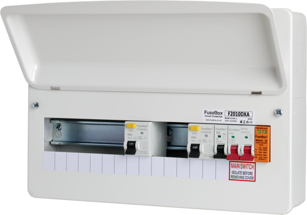 FuseBox F2010DXA Fusebox F2010DXA 10 Way Dual RCD With SPD