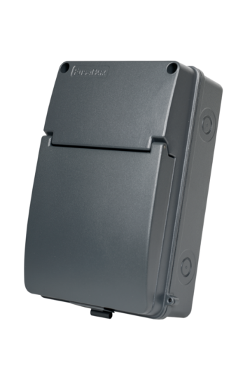 FuseBox IP65 6 Way Metal Enclosure – Grey (A65E06MGY)