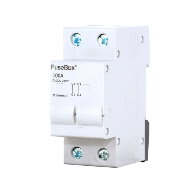FuseBox IT1002U Fusebox IT1002U 100A 2 Pole Din Rail Connector 1