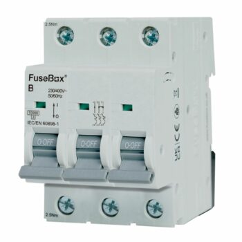 FuseBox MT10B103 FuseBox MT10B103 10A Triple Pole 10kA B Curve MCB