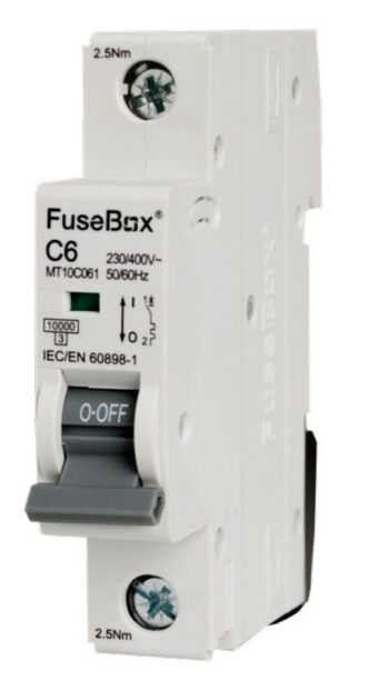 FuseBox MT10C101 FuseBox MT10C101 10A Single Pole 10kA C Curve MCB
