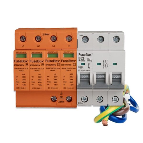 FuseBox SPDCUKITT2TPN Fusebox SPDCUKITT2TPN Three Phase Surge Protection Kit