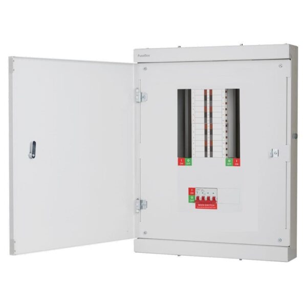 FuseBox TPN08FB Fusebox TPN08FB 8 Way 125A Three Phase Board 1