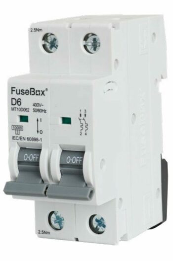 Fusebox 10kA MCBs 2 Pole - Curve D