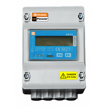 G-ProKit COMPAC-MET-100A-3PHASE-BI G-ProBox 100A Bi-Directional Three-Phase Modbus Compact Check Meter