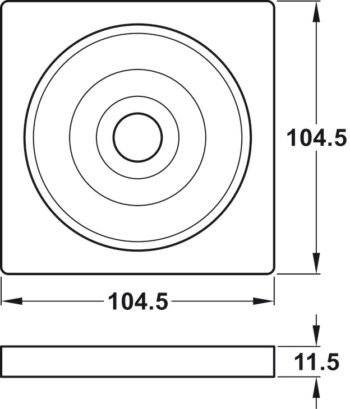 HAFELE 83342163 Hafele 83342163 Zuma Supernova Square Bezel 2