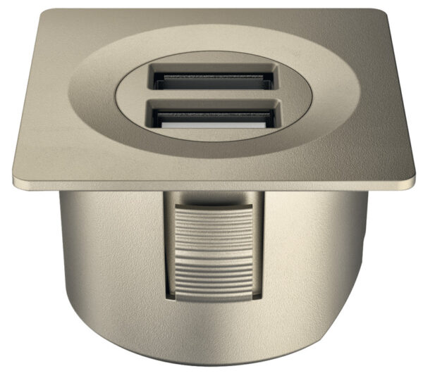 HAFELE 83373756 Hafele Loox Modular USB Charging Station 12V - Matt Nickel Plated