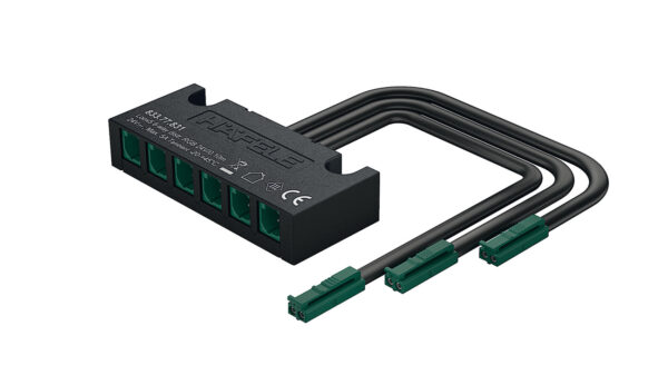 HAFELE 83377831 Hafele 6-Way Adapter to suit Loox5 RGB Lights for Connect Mesh - 24V 90W 1