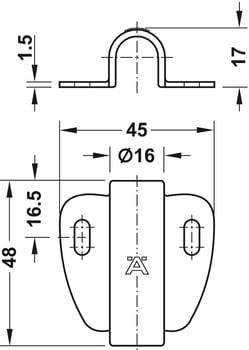 HAFELE 83389090 Hafele Loox Switch Housing for Loox LED Switches 2