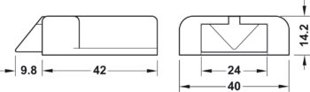 HAFELE 83389143 Hafele LED Modular Door Contact Switch for use with Loox LED Lights 2